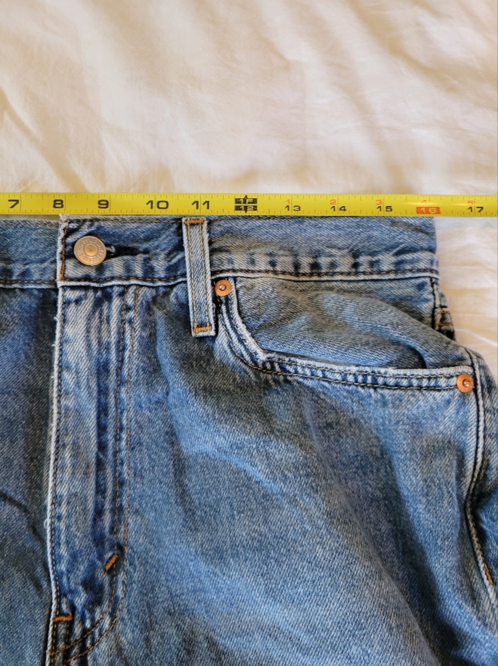 Levi’s 555 Relaxed Straight Jeans Men’s W32 L30 Medium Wash Classic Denim - Picture 12 of 13